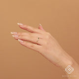 Minimalist Emerald Diamond Ring