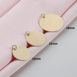 Engravable Dainty Gold Charms