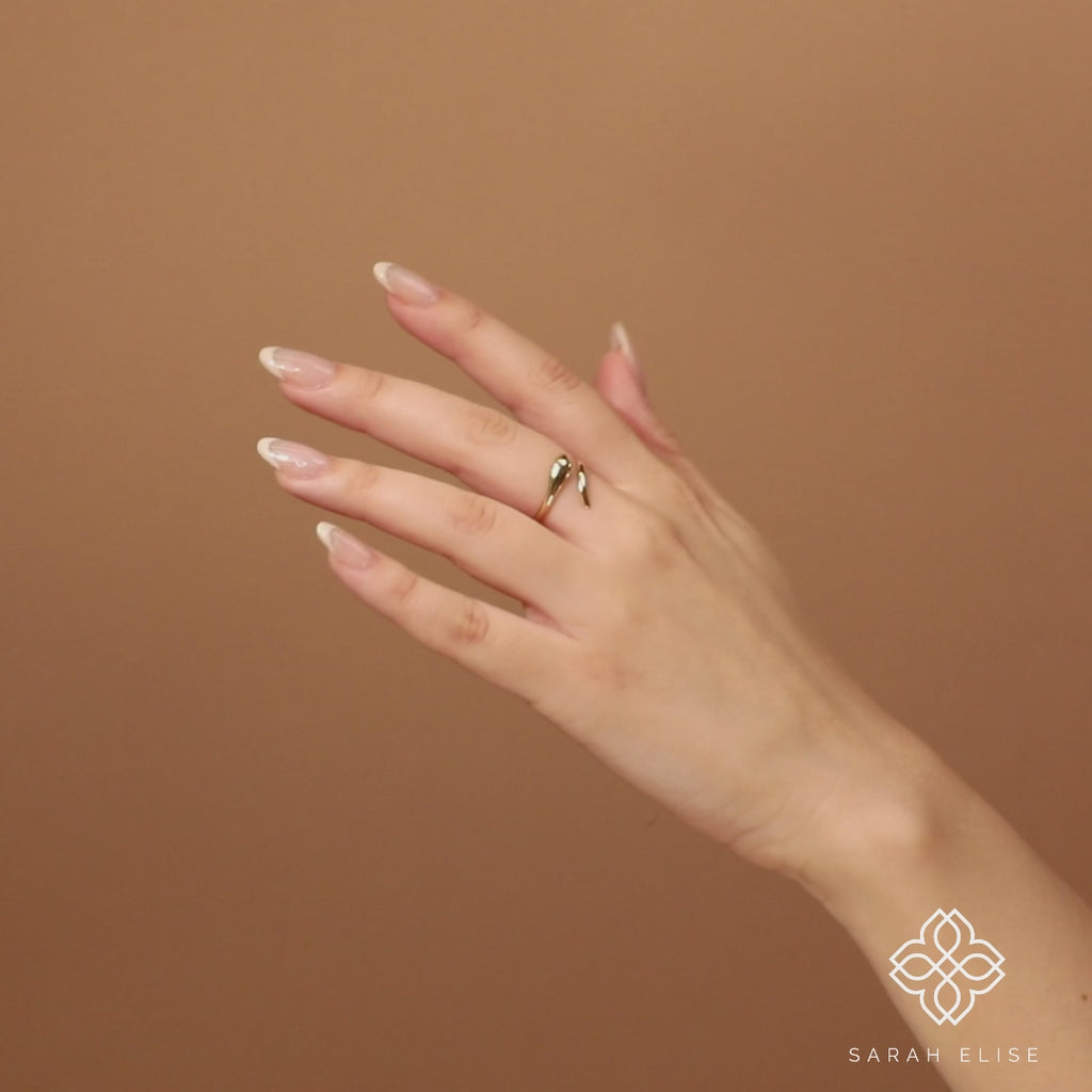 Yellow Gold Snake Ring