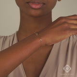 Handmade Solid Gold Paperclip Handcuff Bracelet