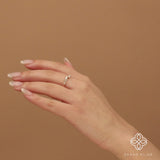 Handmade Natural Diamond Solid Gold Stacking Ring