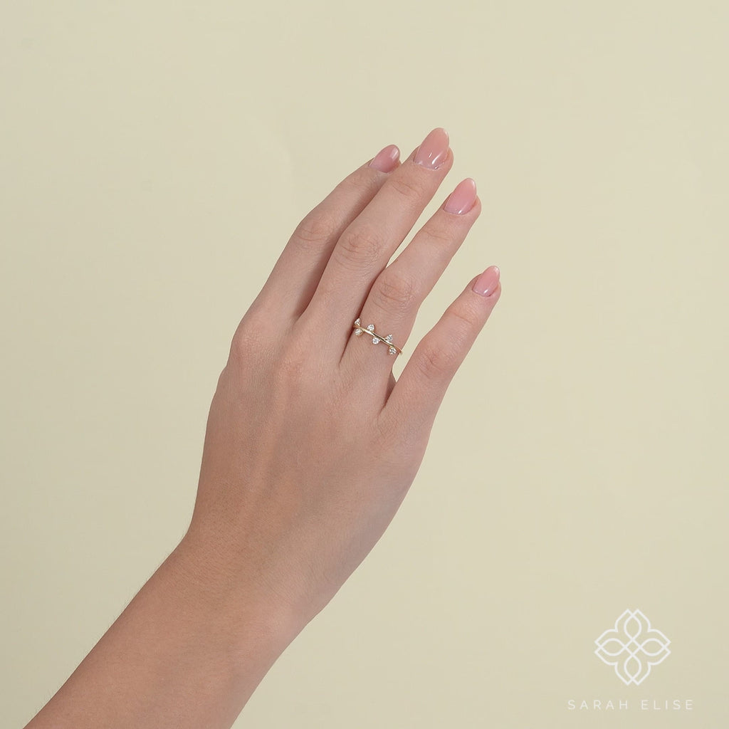 Petite Diamond Gold Ring