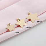 handmade solid gold necklace charms in various sizes