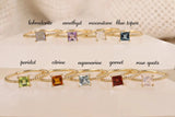 handmade natural birthstone bands