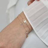 Gold Diamond by the Yard Bracelet