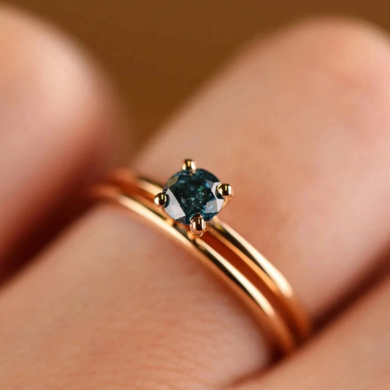 diamond engagement ring set