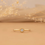 art deco natural sapphire ring