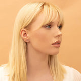 april birthstone diamond protection eye shape stud earrings for her