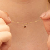 natural garnet pendant