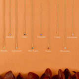 sarah elise jewelry natural gemstone charm necklaces