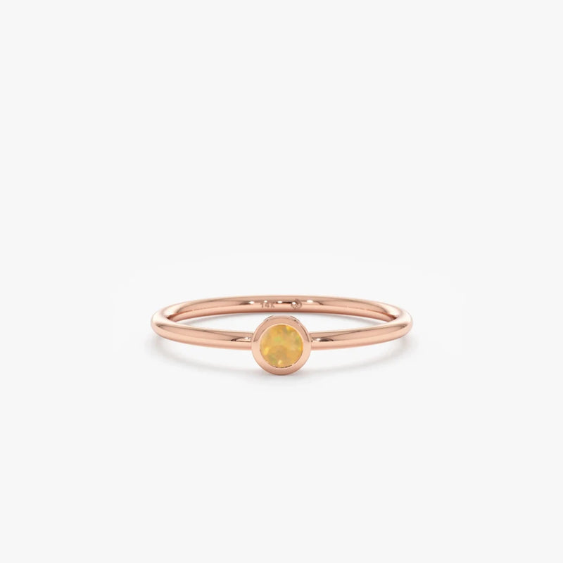 rose gold handmade ring