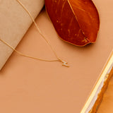 Solid Gold Lightning Necklace