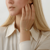 handmade diamond paved saturn bracelet