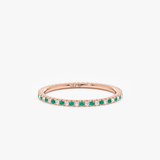 rose gold eternity band