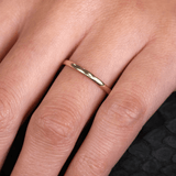 thin 14k or 18k gold wedding band