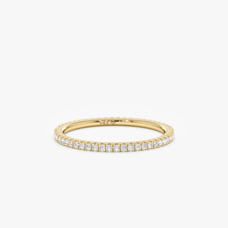 Yellow Gold Diamond Eternity Band