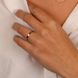 handmade engravable gold band
