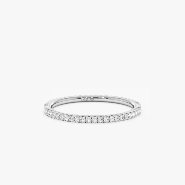white gold eternity ring