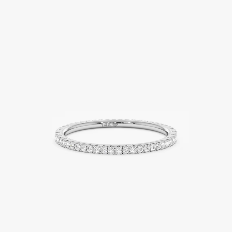 white gold eternity ring