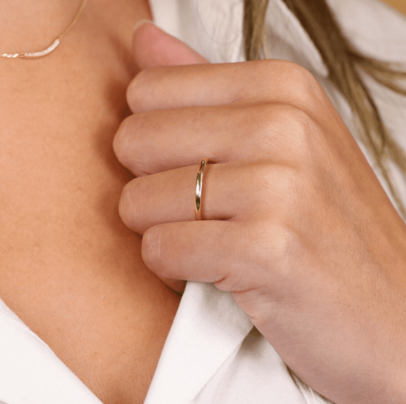 Flat Top Design Wedding Band