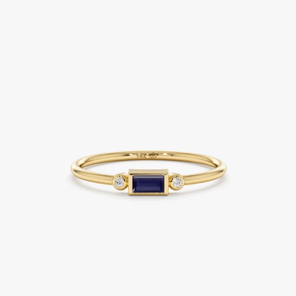 petite sapphire stone ring