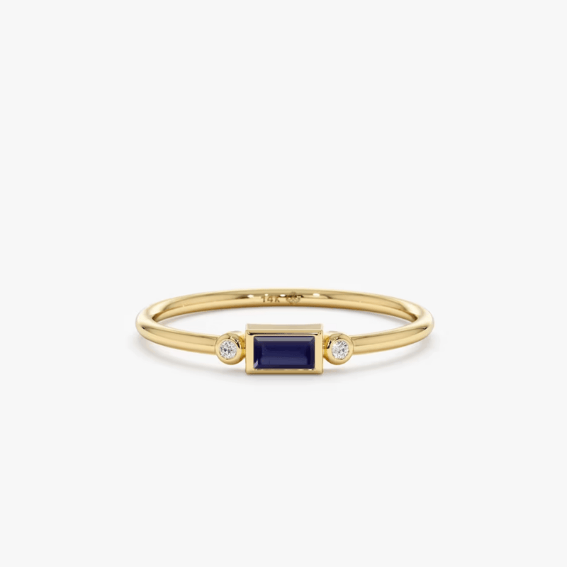 petite sapphire stone ring