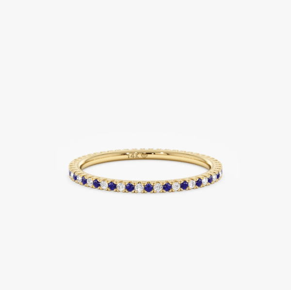 yellow gold sapphire diamond ring
