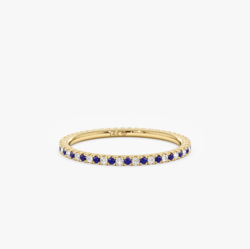 yellow gold sapphire diamond ring